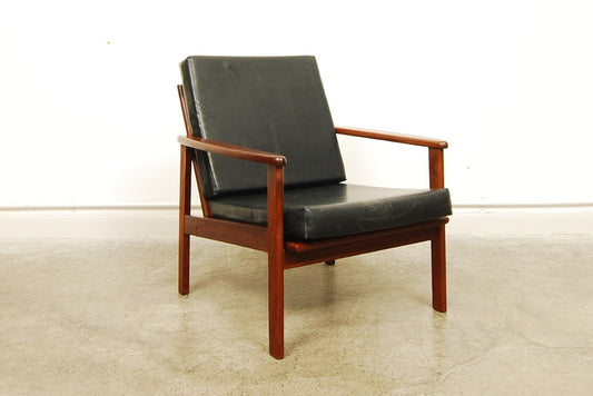 Teak framed lounge chair No.1