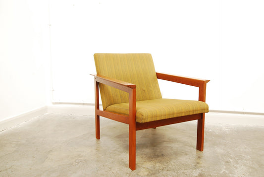 Teak framed lounge chair