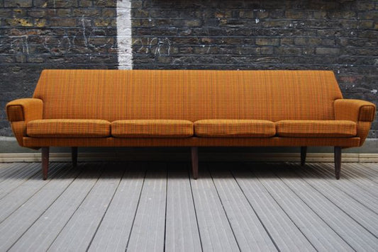 Four seat sofa in wool