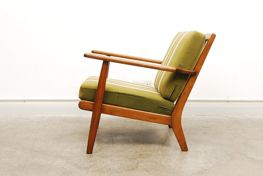 Smoked beech lounge chair