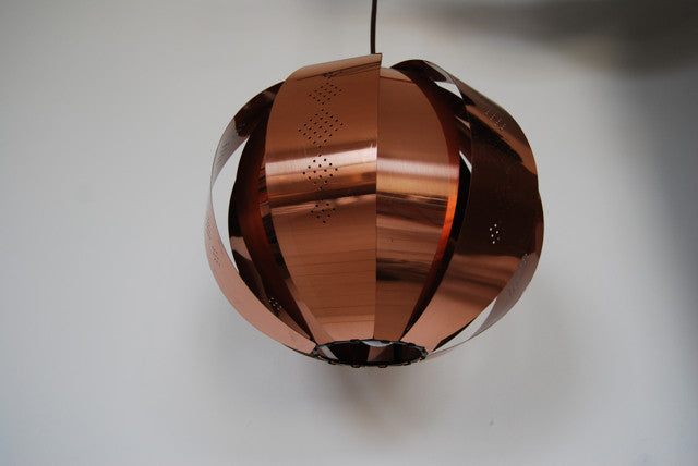 Ceiling lamp in copper