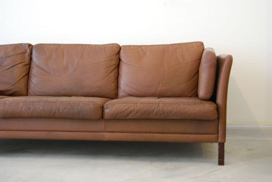 Three seat sofa in leather