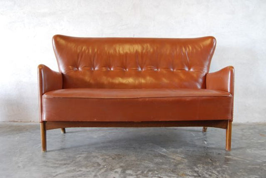 1950s two seater in leather