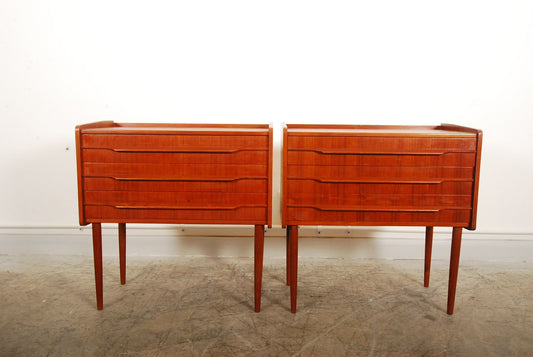 Pair of low chests / bedside tables