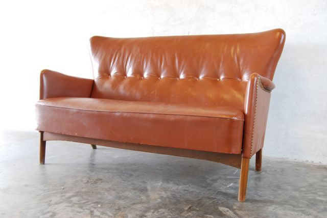 1950s two seater in leather
