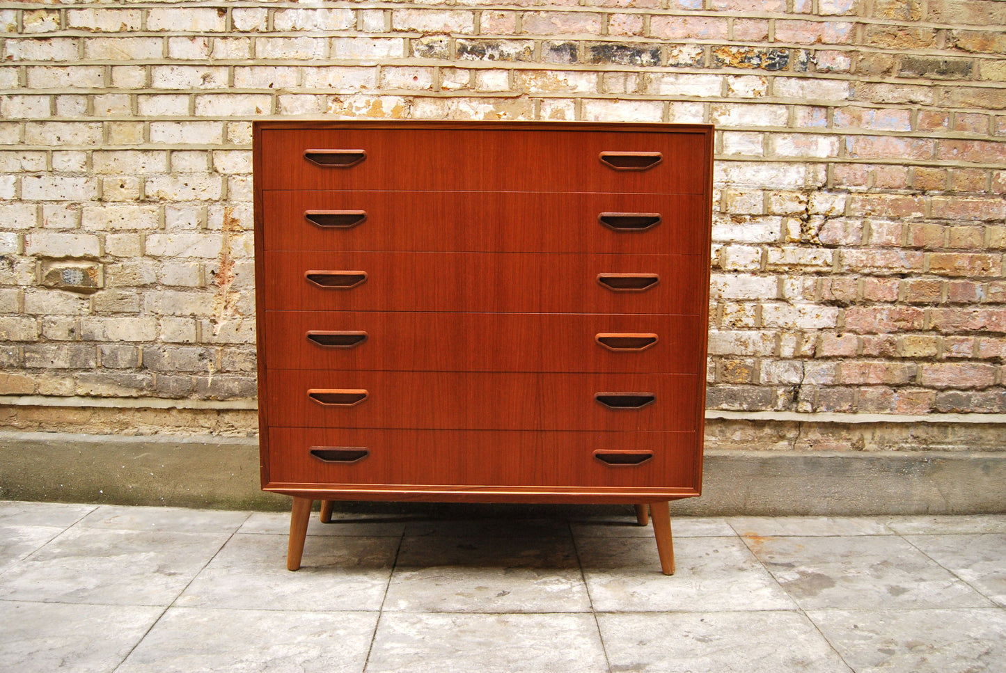 Large chest of drawers in teak
