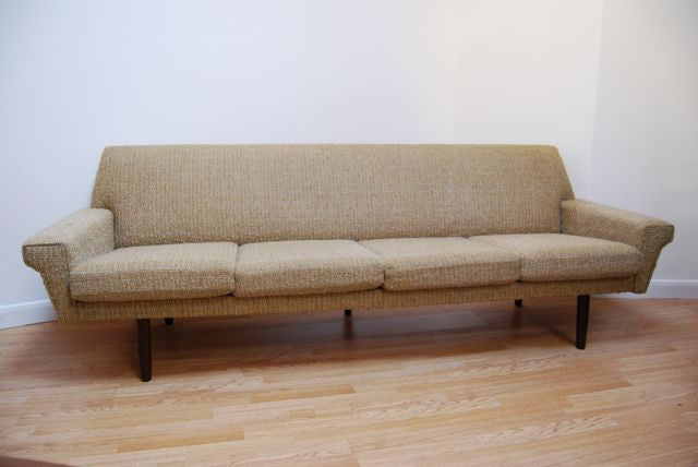 Four seater in a creme wool