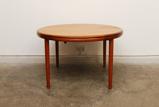 Round teak dining table