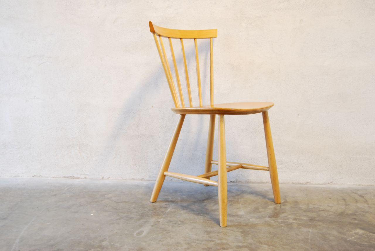 Set of five dining chairs by Poul Volther