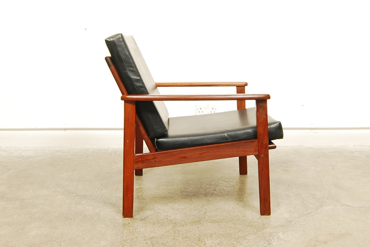 Teak framed lounge chair No.1