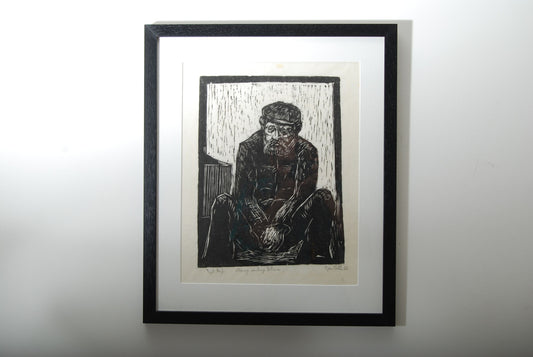 Framed lithograph print by Jan Leth