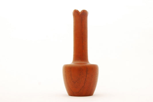 Teak vase