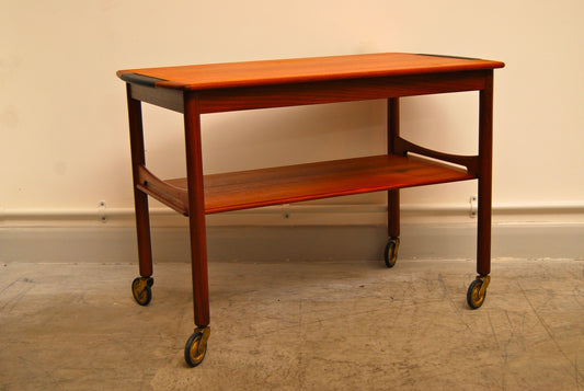 Teak tea trolley