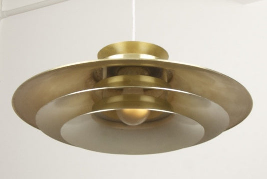 Mulit-tiered brass ceiling pendant