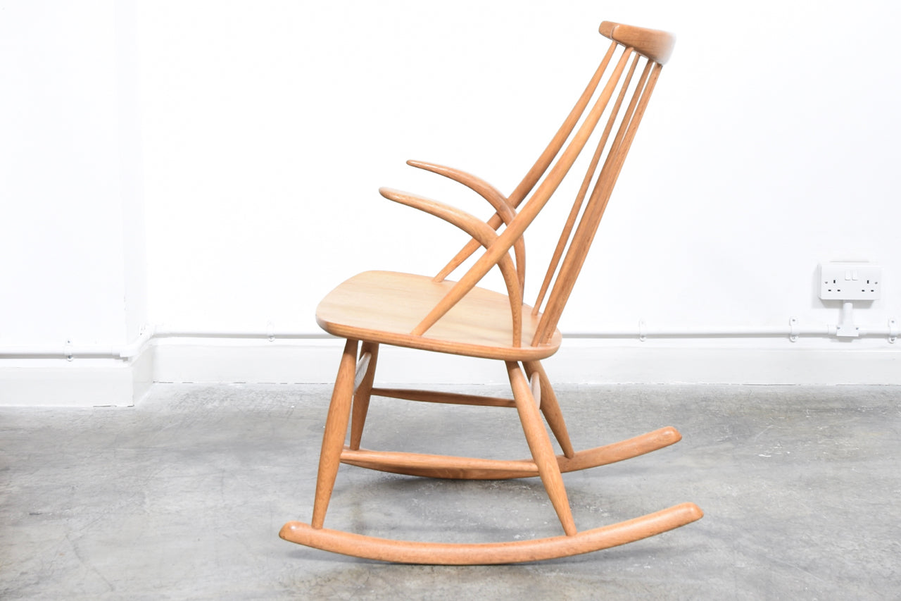 Oak rocking chair by Illum Wikkels CHASE SORENSEN