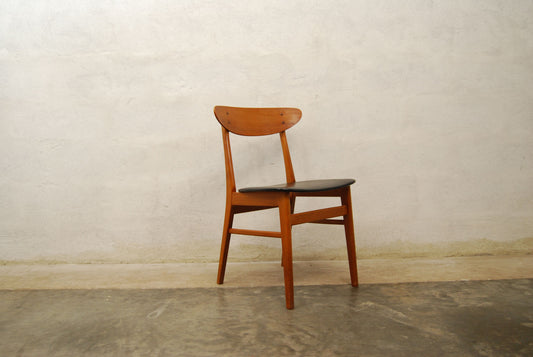 Teak / beech dining chair