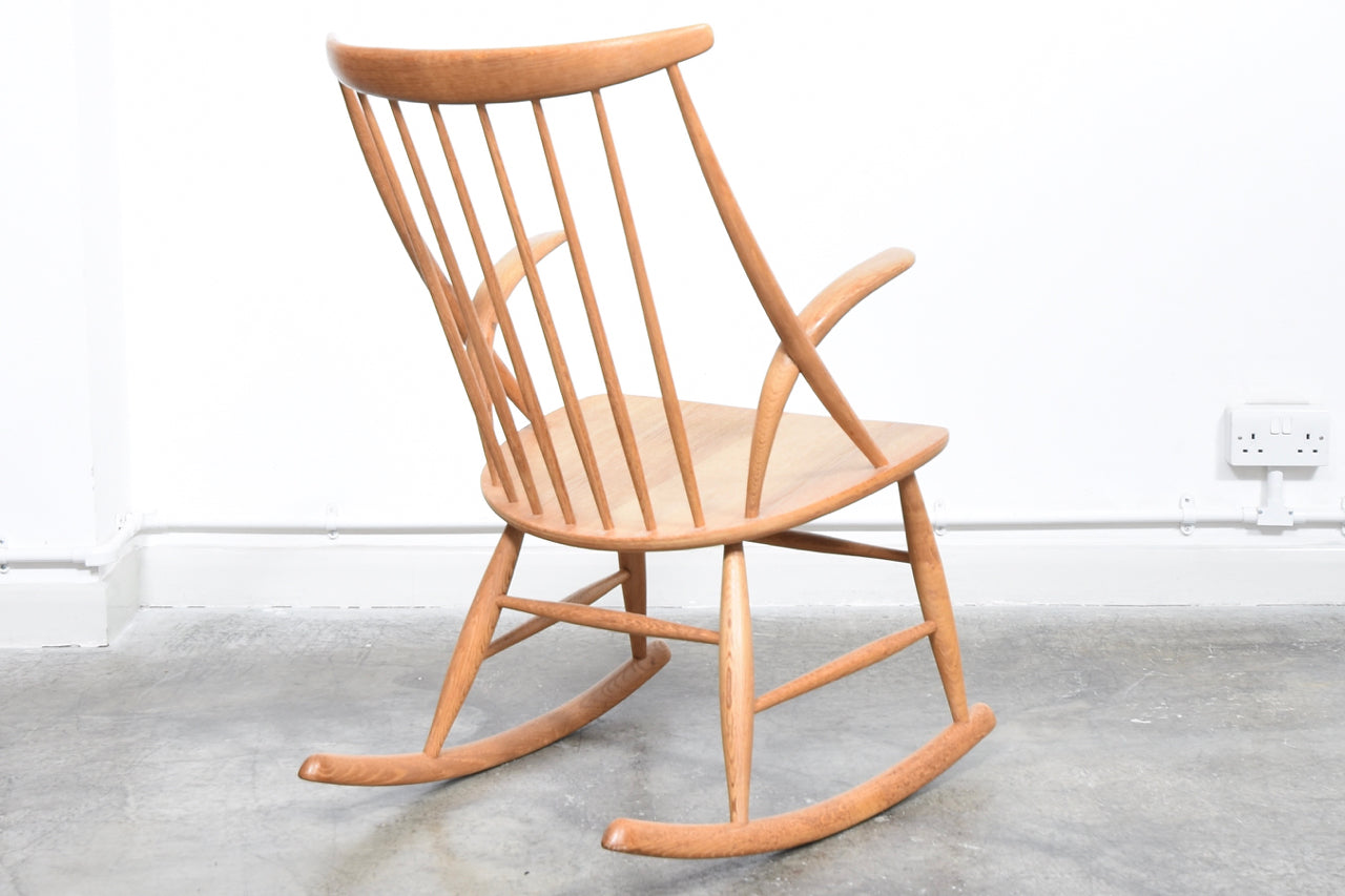 Oak rocking chair by Illum Wikkelsø