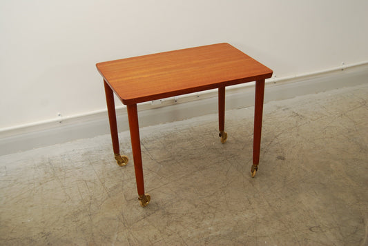 Teak trolley table by Poul Hundevad