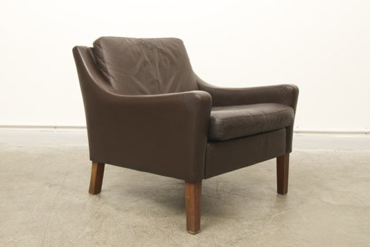 Leather club chair no. 1