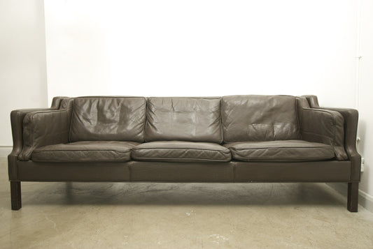 Buffalo leather three seater