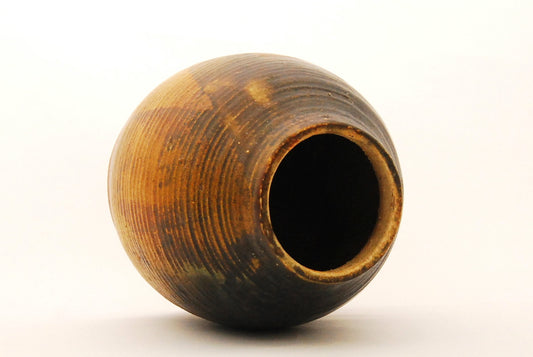 Brown Stoneware Vase