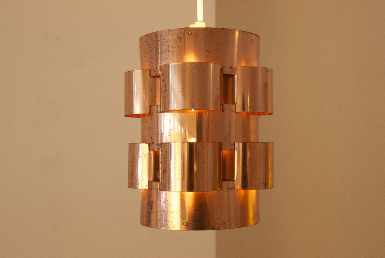 Copper ceiling pendant