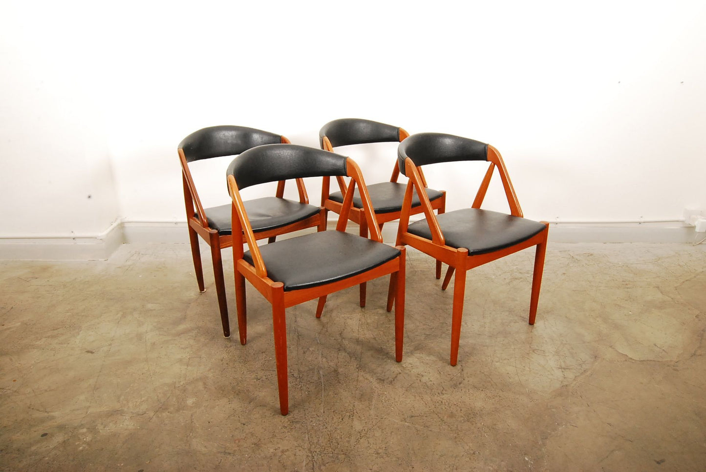 Set of four dining chairs by Kai Kristiansen