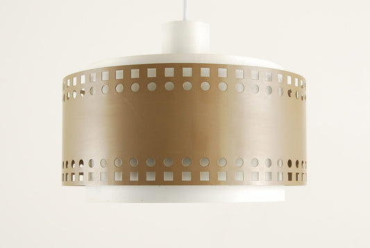 Brown and white ceiling light