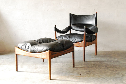 Modus chair and footstool by Kristian Solmer Vedel