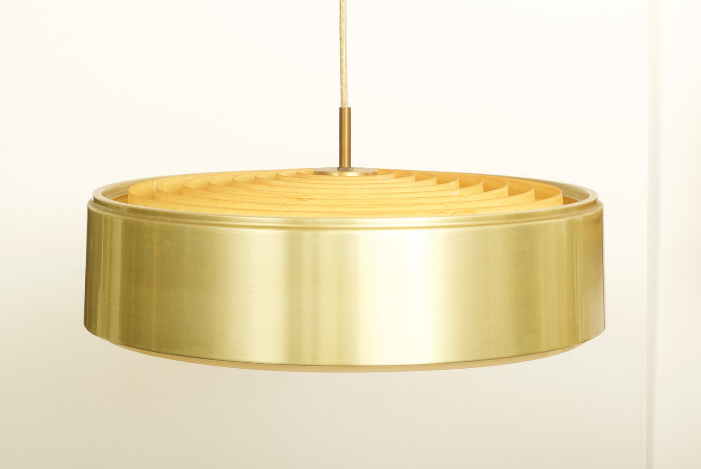 Large brass ceiling light by Nordisk Solar Compagni