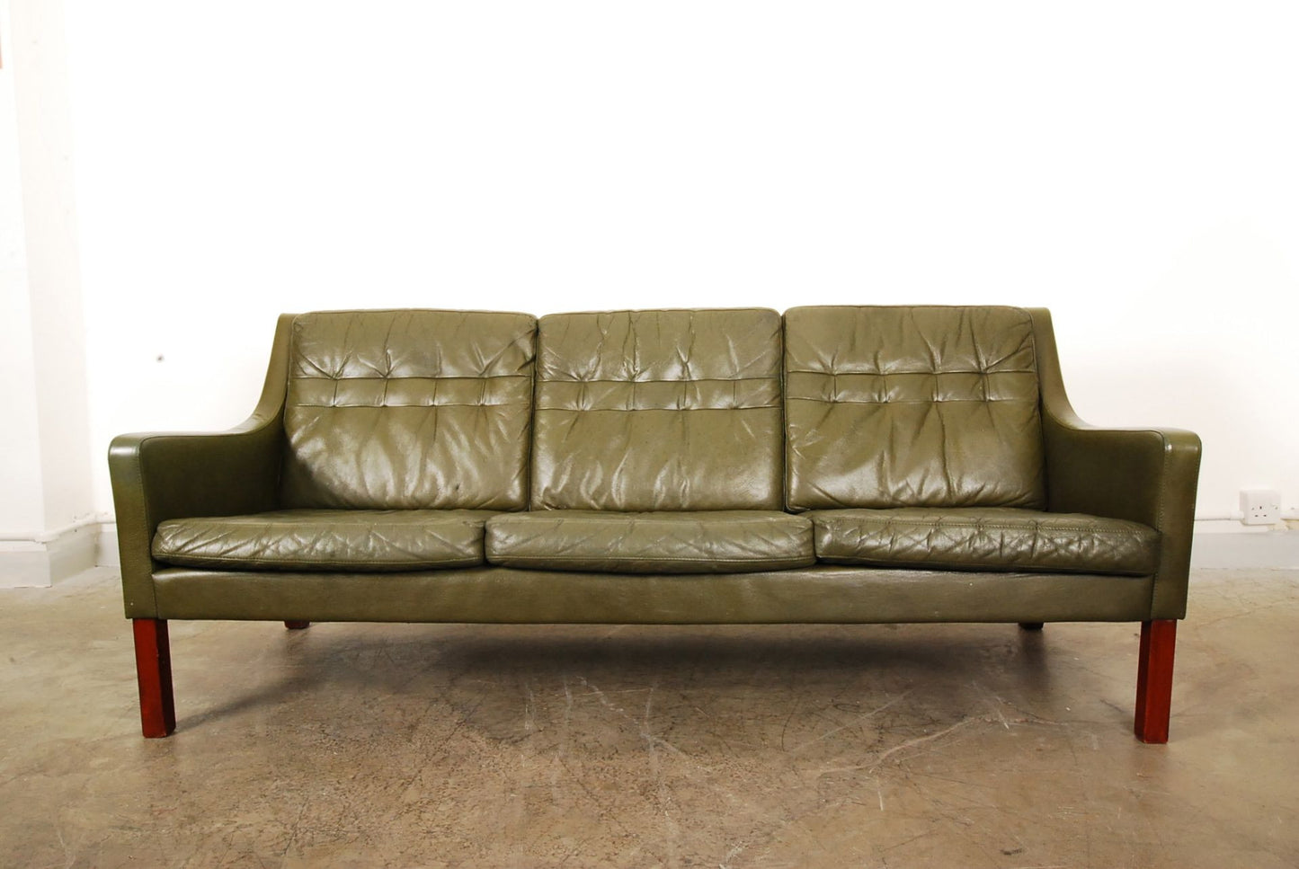 Three seat leather sofa