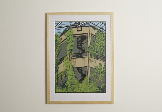 Barbican Conservatory print by Saskia Pomery