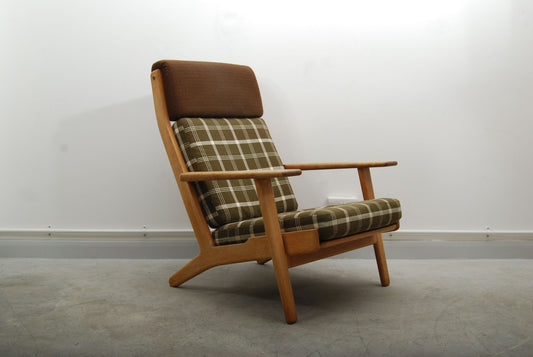 Highback plank chair by Hans J. Wegner