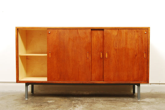 Teak sideboard on metal legs