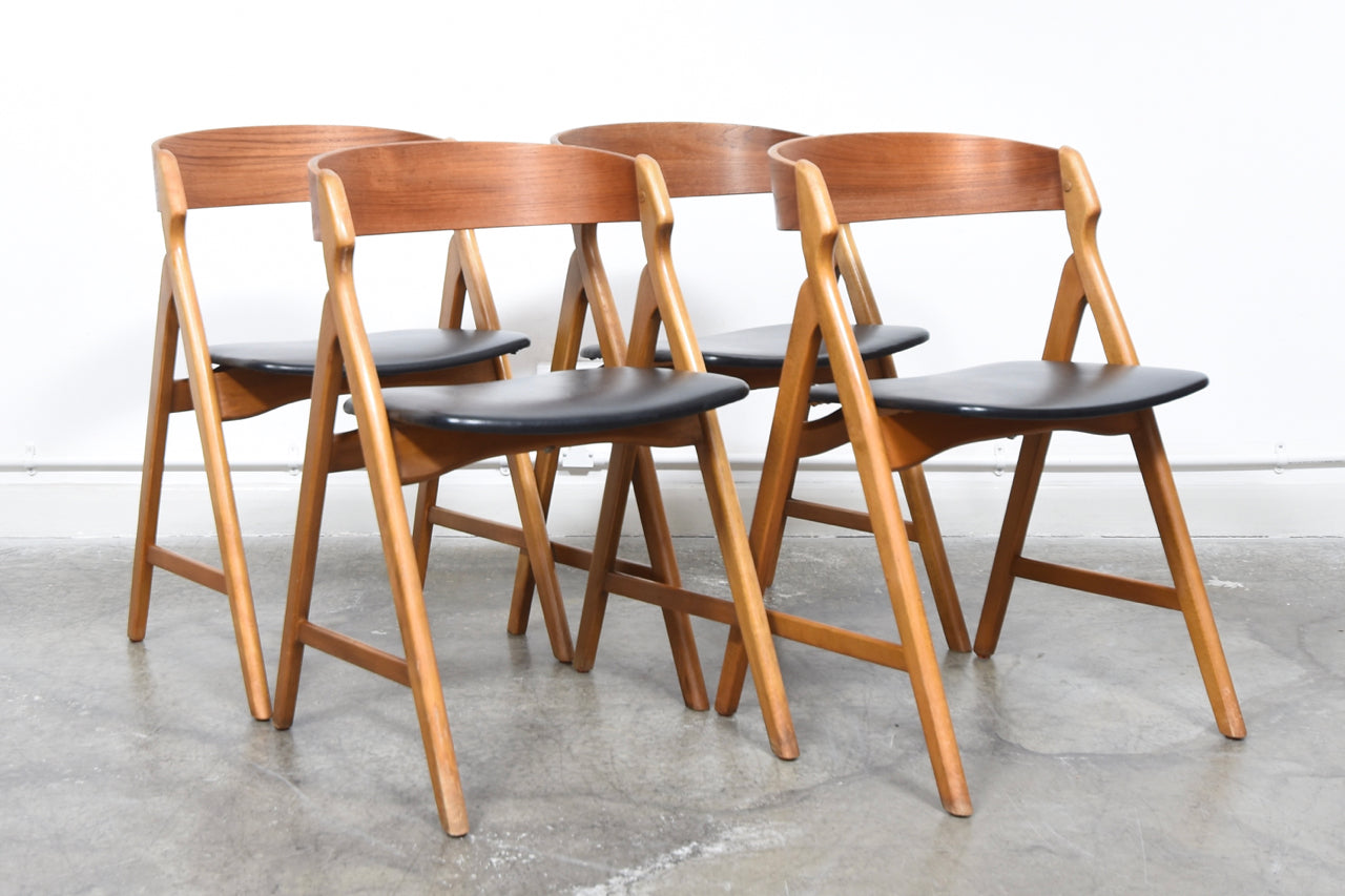 Set of four chairs by Henning Kjaernulf