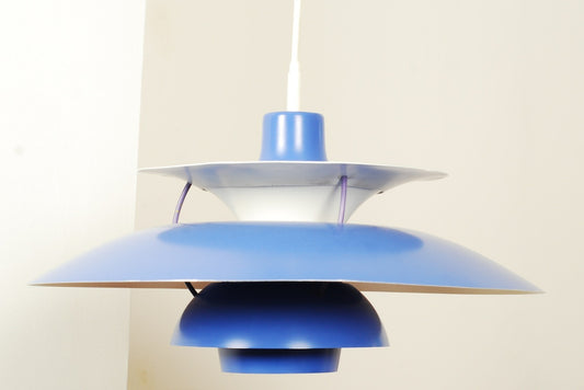 Blue PH5 ceiling lamp