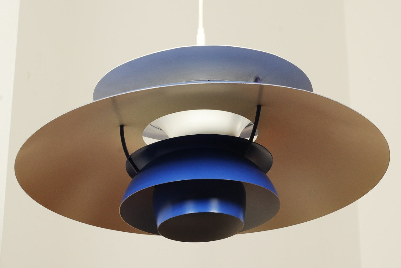 Blue PH5 ceiling lamp