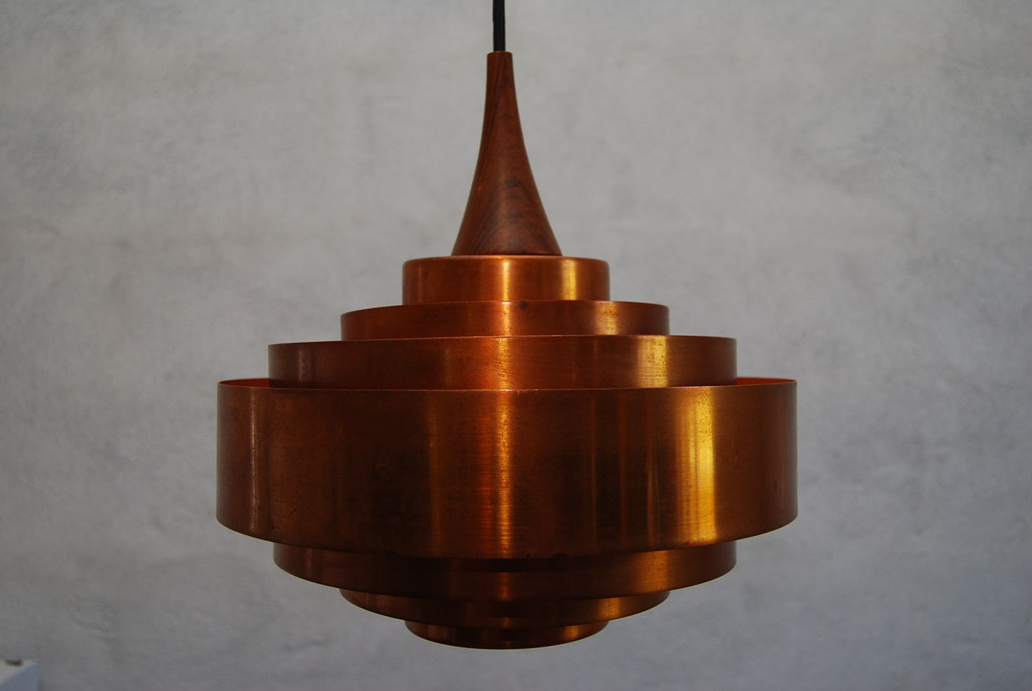 Copper Ring Ceiling Lamp