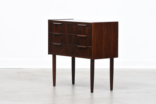 Low rosewood chest of drawers