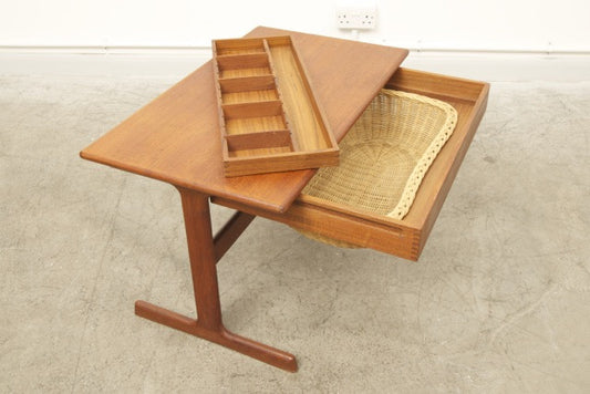 Teak sewing table