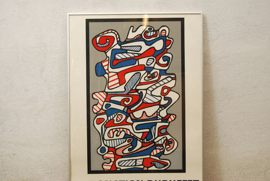 Framed Jean Dubuffet poster