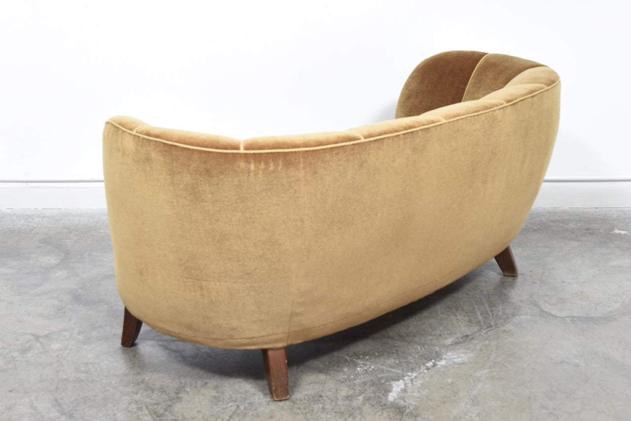 1940s banana sofa