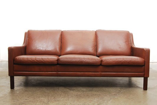 Three seat leather sofa