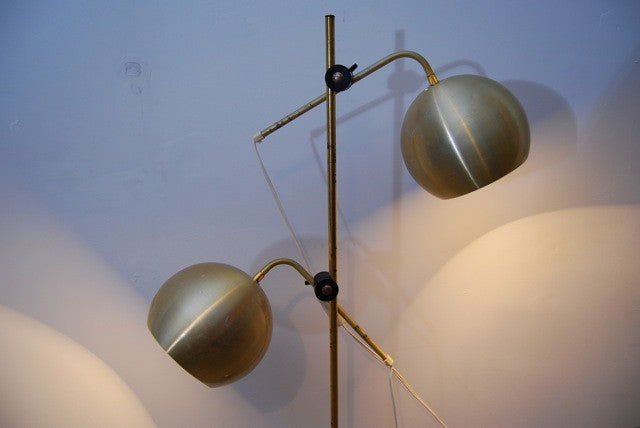 Floor lamp with domed shades