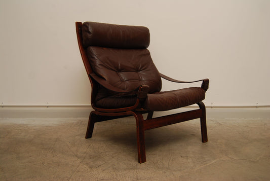 Norwegian highback lounge chair