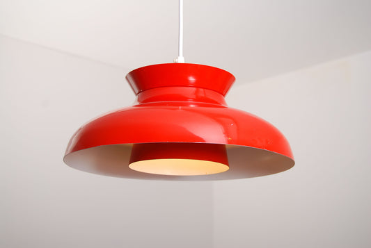 Red ceiling lamp