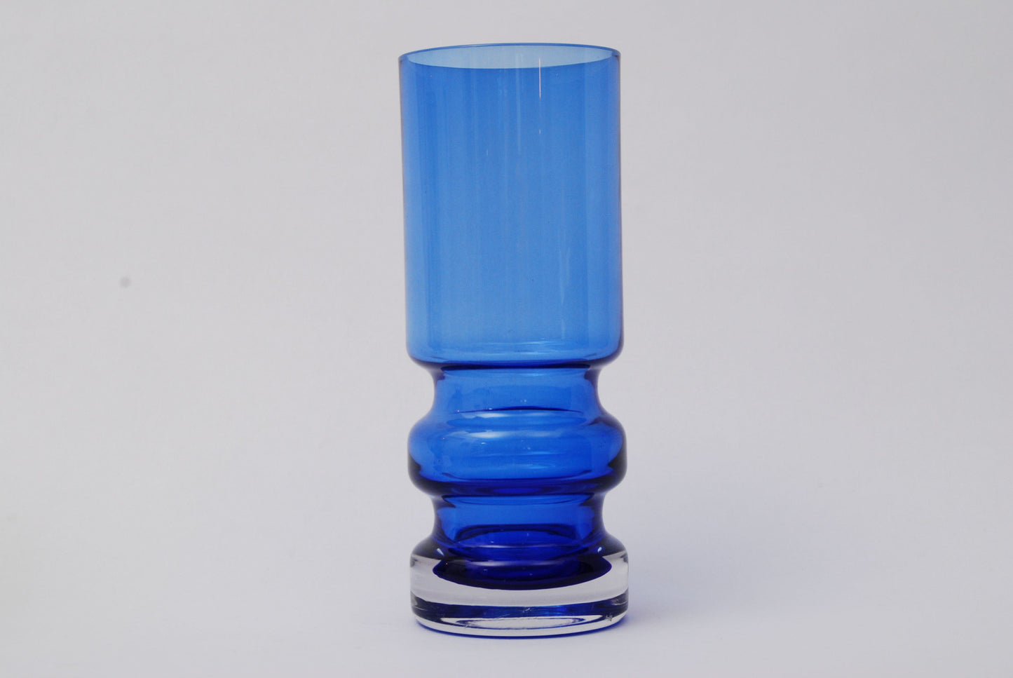 Scandinavian blue glass vase