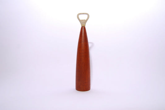 Teak bottle opener