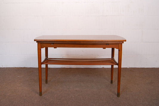 Smoked beech coffee table with pull-out leaves