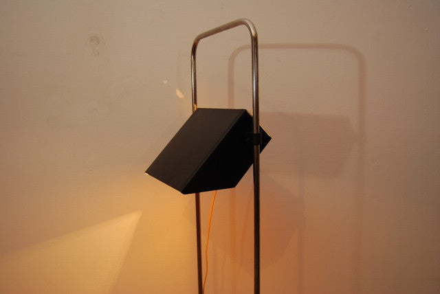 Floor lamp with rectangular shade